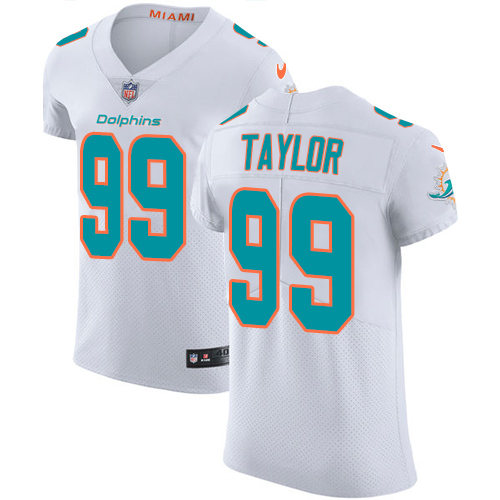 Nike Dolphins #99 Jason Taylor White Men's Stitched NFL Vapor Untouchable Elite Jersey